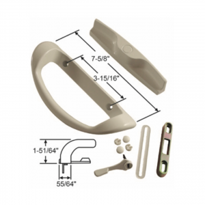 OMEGA – Handle – 3 ¹⁵⁄₁₆” Screw Spacing – SDH-1258 – Sliding Glass Door Handle