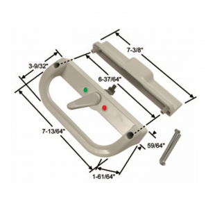 ROYAL DIVA – 6 ³⁷⁄₆₄” Screw Spacing – SDH-1276 – Sliding Glass Door Handle