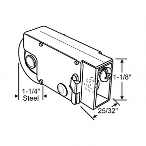 BINNINGS - SDR-1089 - Sliding Glass Door - Single Roller Assembly