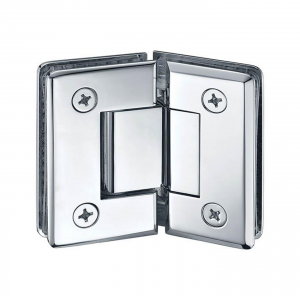 Frameless Shower Door – 135° Glass To Glass Hinge – Standard Duty – Beveled Edge