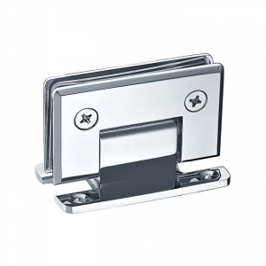 Frameless Shower Door – 90° Wall To Glass Hinge – H Back Plate – Heavy Duty – Beveled Edge