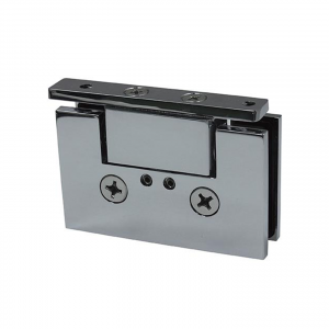 Frameless Shower Door – Top Pivot Hinge – Slim Back Plate – Standard Duty - Square Edge