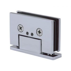 Frameless Shower Door – Bottom Pivot Hinge – Slim Back Plate – Standard Duty - Square Edge