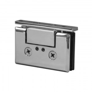 Frameless Shower Door – Top Pivot Hinge – Slim Back Plate – Standard Duty - Rounded Edge