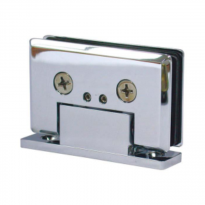 Frameless Shower Door – Bottom Pivot Hinge – Slim Back Plate – Standard Duty - Rounded Edge