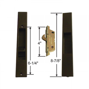 ADAMS RITE – Black Handle – 6 ¼" Screw Spacing – SDH-1204 – Sliding Glass Door Handle