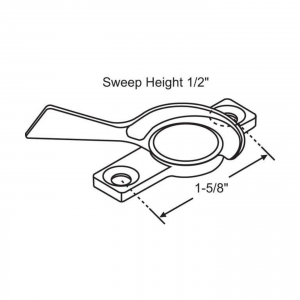 SASH LOCK - White Bronze Casting – Sweep Locks & Latch Locks – WRH-809036 – Window Replacement Hardware