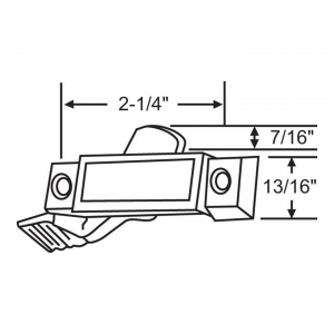 Sweep Lock – WRH-809118 – Window Replacement Hardware